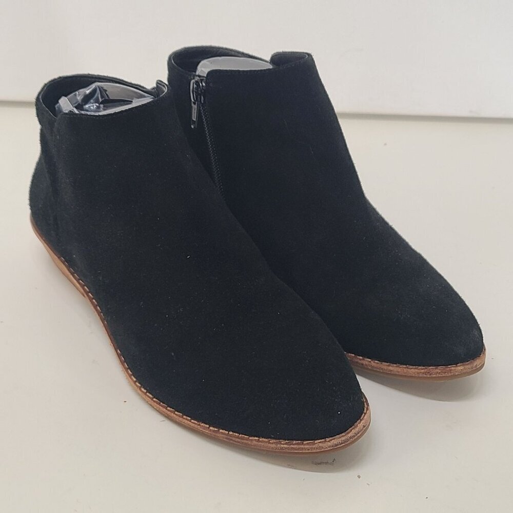 Gianni Bini Women's Booties Ankle Boots Black Suede Side Zip Size 8